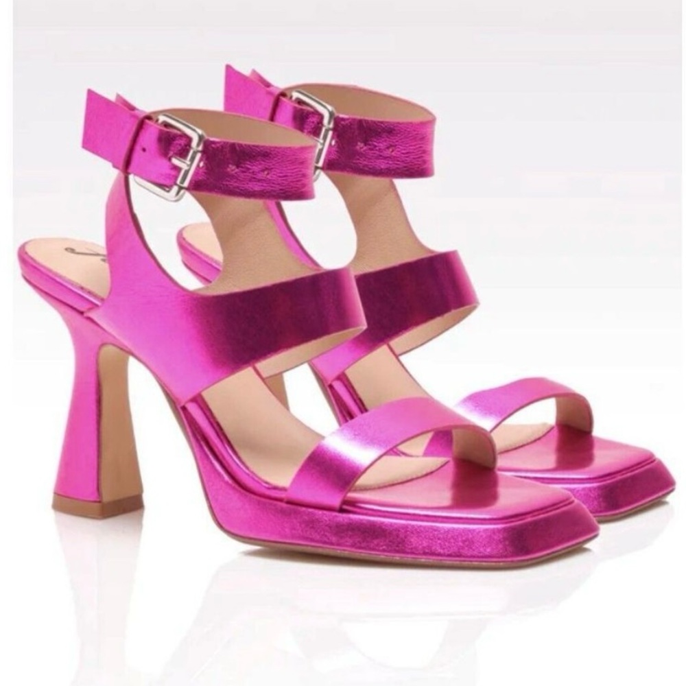 Free People Stylish Pink High Heel Sandals NWT Size 10
